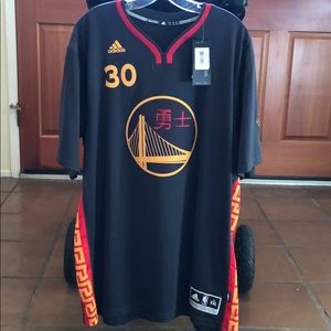 Chinese New Year Warriors Steph Curry jersey